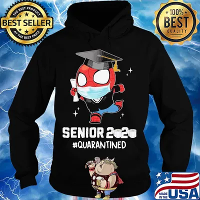 Spiderman senior 2020 quarantined toilet paper mask s Hoodie