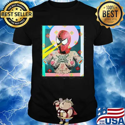 Spiderman Sinner Framed Print by Tyler Tilley for Inked Shirt