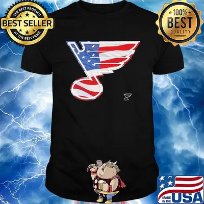 St. Louis blues hockey logo american flag independence day shirt