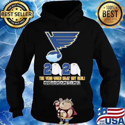 St. Louis blues mask 2020 the year when shit got real quarantine toilet paper s Hoodie