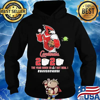 St. Louis cardinals baseball 2020 the year when shit got real quarantined toilet paper mask coronavirus s Hoodie