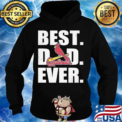 St. Louis cardinals best dad ever happy father's day logo s Hoodie