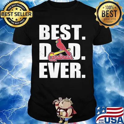 St. Louis cardinals best dad ever happy father's day logo shirt