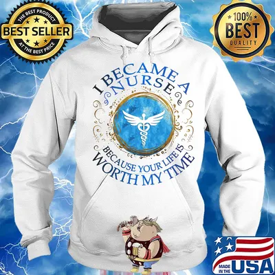 Staff of Hermes I became a nurse because your life is worth my time s Hoodie