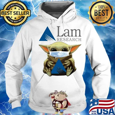 Star wars baby yoda hug lam research mask covid-19 s Hoodie