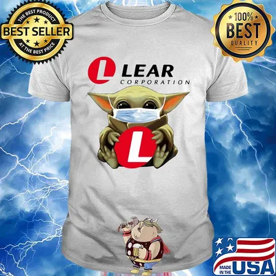 Star wars baby yoda hug lear corporation mask covid-19 shirt