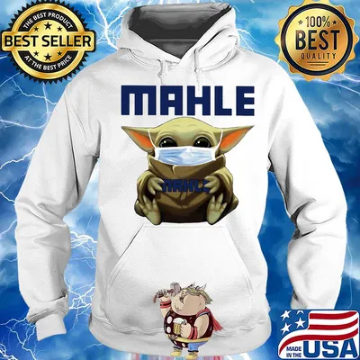 Star wars baby yoda hug mahle mask covid-19 s Hoodie