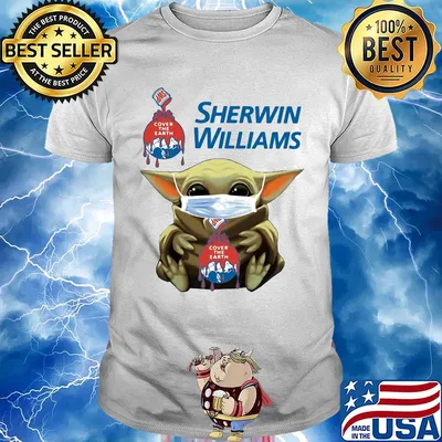 Star wars baby yoda hug sherwin williams covid-19 shirt