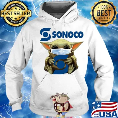 Star wars baby yoda hug sonoco covid-19 s Hoodie
