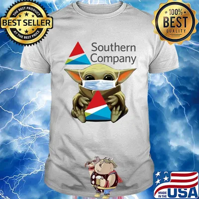 Star wars baby yoda hug southern company covid-19 shirt
