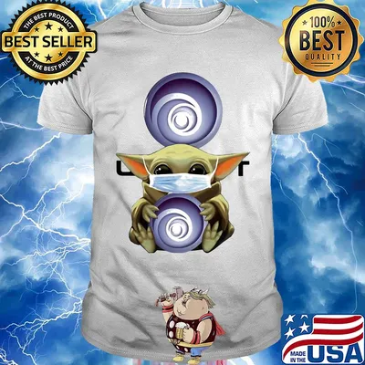 Star wars baby yoda hug ubisoft mask covid-19 shirt