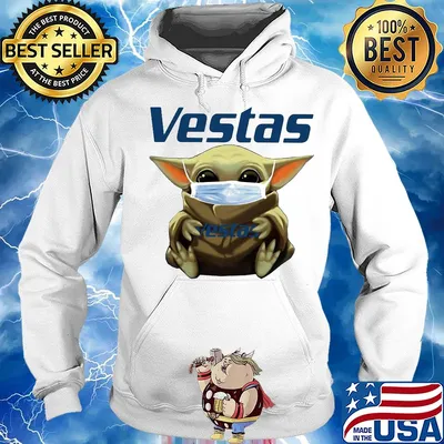 Star wars baby yoda hug vestas mask covid-19 s Hoodie