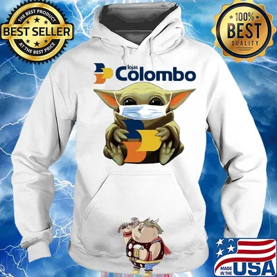 Star wars baby yoda mask hug lojas colombo s Hoodie