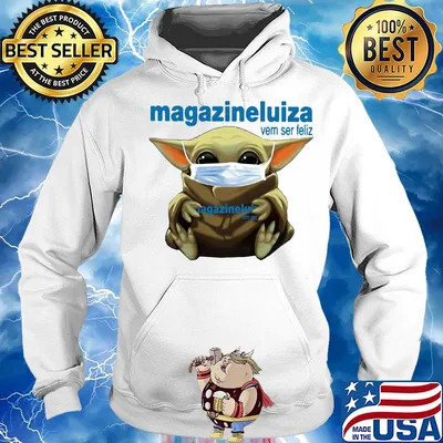 Star wars baby yoda mask hug magazineluiza vem ser feliz s Hoodie