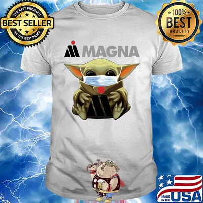 Star wars baby yoda mask hug magna international shirt
