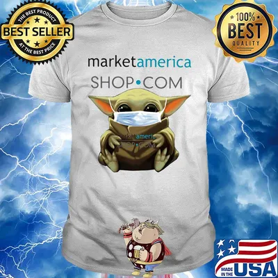 Star wars baby yoda mask hug market america shop.com shirt