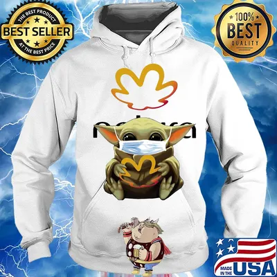 Star wars baby yoda mask hug natura s Hoodie