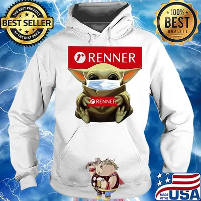 Star wars baby yoda mask hug renner s Hoodie