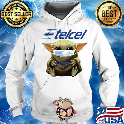 Star wars baby yoda mask hug telcel s Hoodie