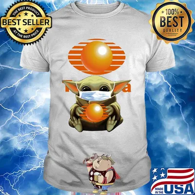 Star wars baby yoda mask hug televisa shirt