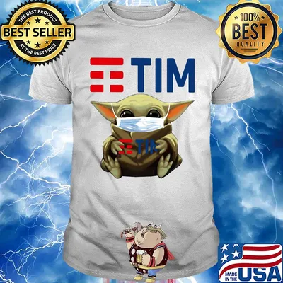 Star wars baby yoda mask hug tim shirt