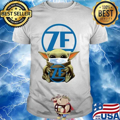 Star wars baby yoda mask hug zf friedrichshafen shirt