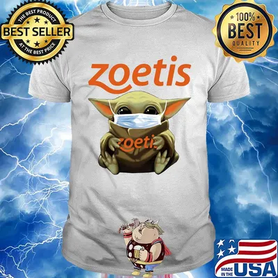 Star wars baby yoda mask hug zoetis shirt