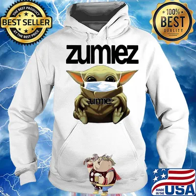 Star wars baby yoda mask hug zumiez s Hoodie