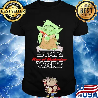 Star wars baby yoda rise of budweiser shirt