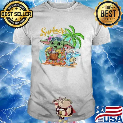 Star wars baby yoda summer shirt
