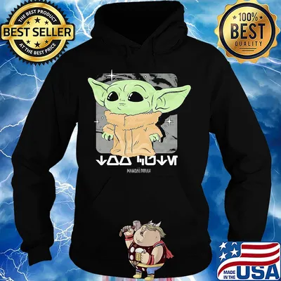 Star wars baby yoda the child puppy-eyed s Hoodie