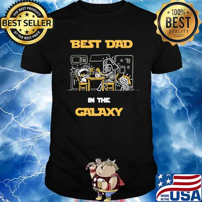 Star wars darth vader and baby best dad in the galaxy shirt