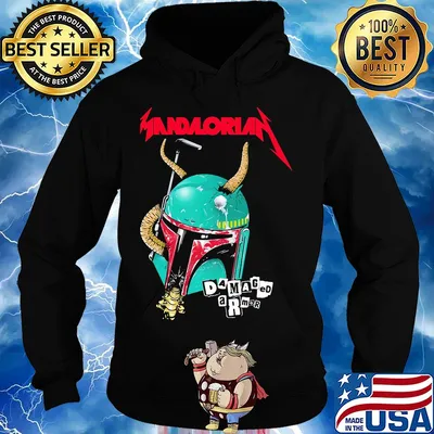 Star wars darth vader mandalorian damaged armor s Hoodie