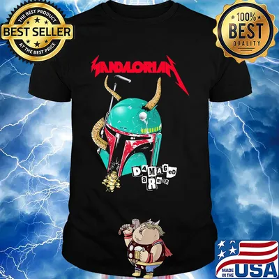 Star wars darth vader mandalorian damaged armor shirt