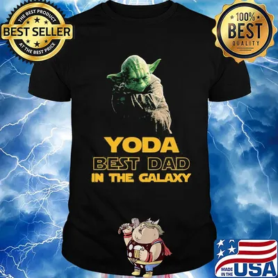 Star wars master yoda best dad in the galaxy shirt