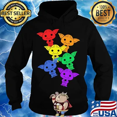 Star wars master yoda colors s Hoodie