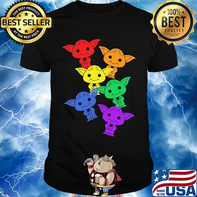 Star wars master yoda colors shirt