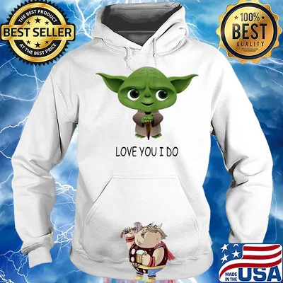 Star wars master yoda love you i do s Hoodie