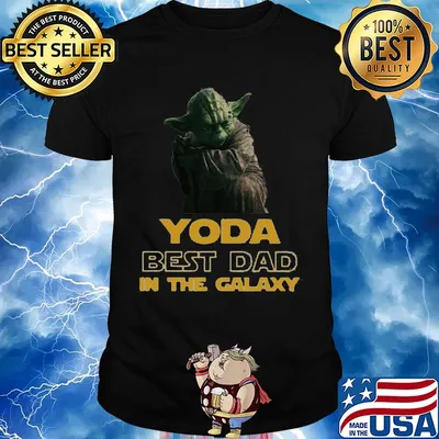 Star wars yoda best dad in the galaxy shirt