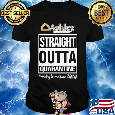 Straight outta quarantine ashley homestore 2020 mask shirt