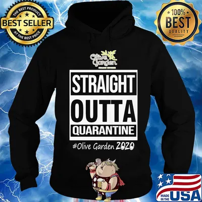 Straight outta quarantine olive garden 2020 mask s Hoodie