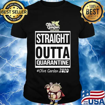Straight outta quarantine olive garden 2020 mask shirt