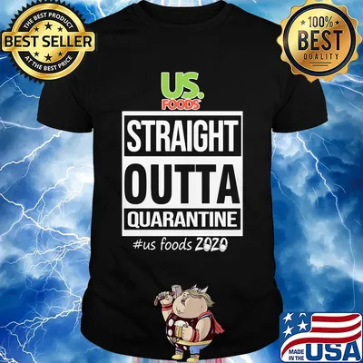Straight outta quarantine us. Foods 2020 mask shirt