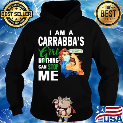 Strong woman mask I am a Carrabba's girl nothing can stop me s Hoodie