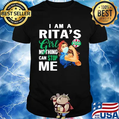 Strong woman mask i am a rita's girl nothing can stop me shirt