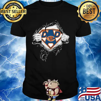 Superhero chicago bears diamond father’s day shirt
