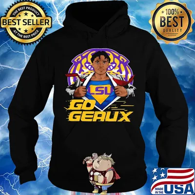 Superman LSU tigers go geaux s Hoodie