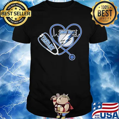 Tampa bay lightning hockey stethoscope heart shirt