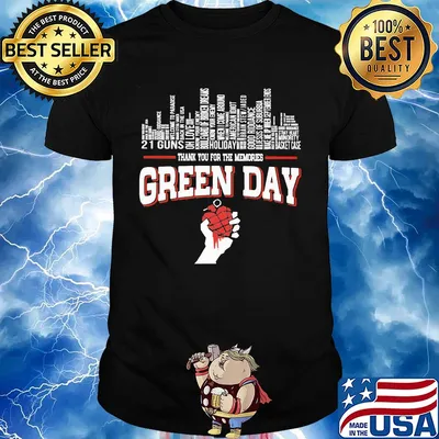 Thank you for the memories green day shirt