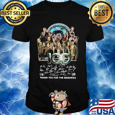 The 100 characters thank you for the memories signatures shirt